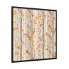 88302-180.jpg Bare Tree And Autumn Fall Leaves Framed Canvas