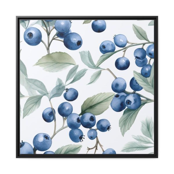 88302-201.jpg Seamless Blueberry Fruit Framed Canvas