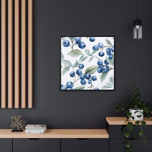 88302-204.jpg Seamless Blueberry Fruit Framed Canvas