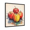 88302-205.jpg Apples Watercolor Art Framed Canvas
