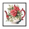 88302-216.jpg Floral Teapots Background Art Framed Canvas