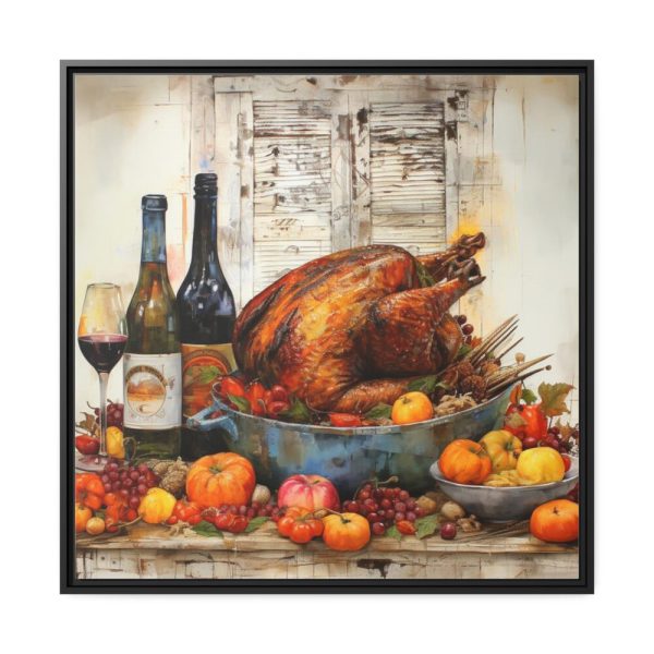 88302-221.jpg Thanksgiving Roasted Turkey Framed Canvas
