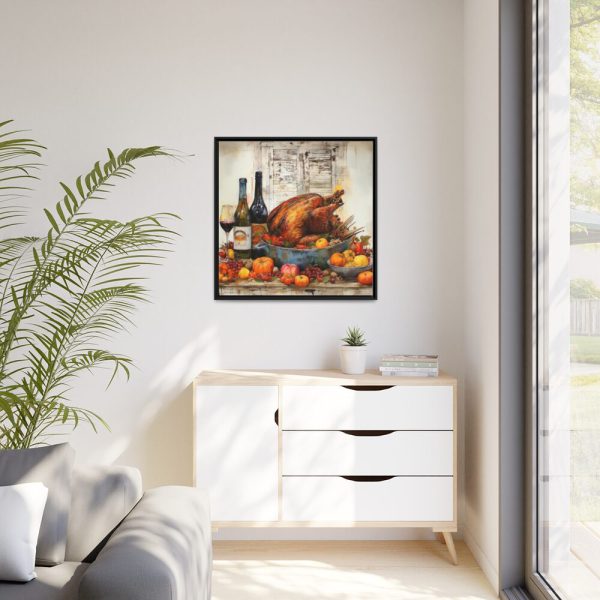 88302-223.jpg Thanksgiving Roasted Turkey Framed Canvas