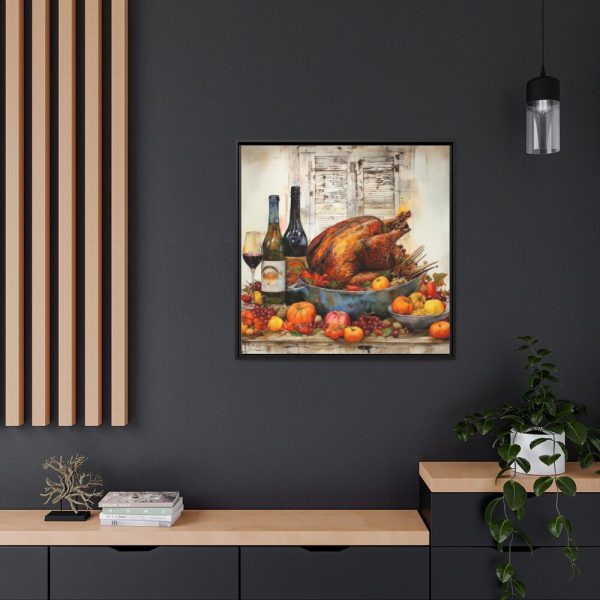 88302-224.jpg Thanksgiving Roasted Turkey Framed Canvas