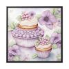 88302-226.jpg Frosted Cupcake With Fruit Topping Framed Canvas