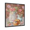 Baked Cakes on a Counter With a Vintage Wood Framed Canvas