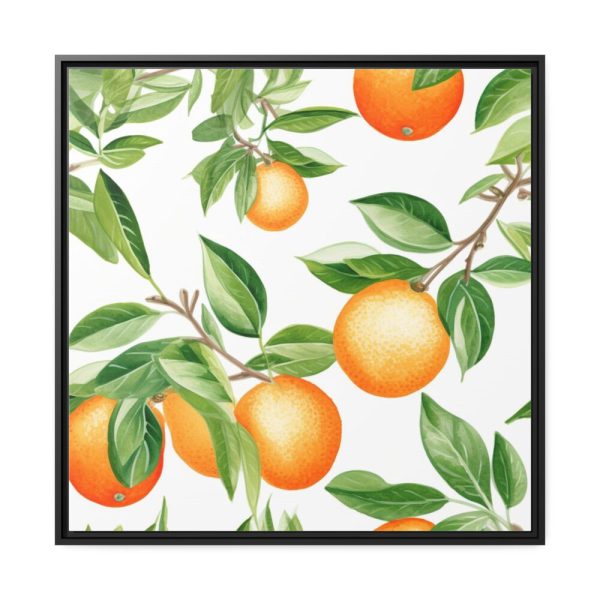 88302-266.jpg Seamless Orange Fruit Framed Canvas