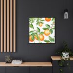 Seamless Orange Fruit Framed Canvas - Image 5