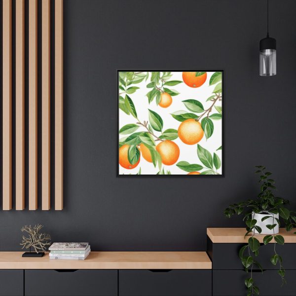 88302-269.jpg Seamless Orange Fruit Framed Canvas