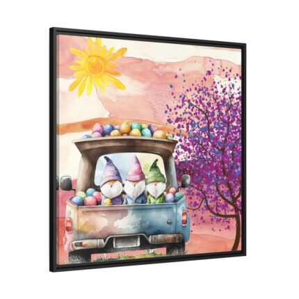 Easter Gnome Framed Canvas