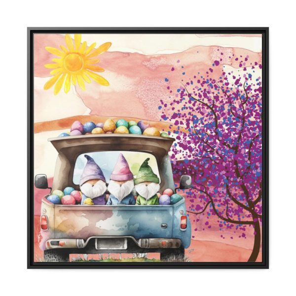 Easter Gnome Framed Canvas