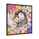 Easter Eggs In A Nest Framed Canvas