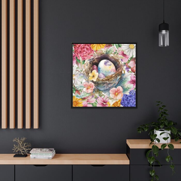 Easter Eggs In A Nest Framed Canvas - Image 5