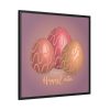 Easter Eggs Framed Canvas