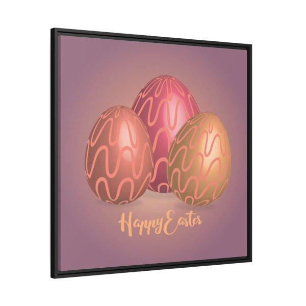 Easter Eggs Framed Canvas
