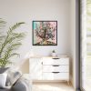 88302-293.jpg Three Rabbits Underneath a Tree Framed Canvas