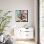 Three Rabbits Underneath a Tree Framed Canvas - Image 4