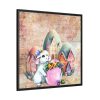 88302-295.jpg Easter Bunny Village Eggs Framed Canvas