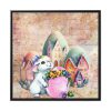 88302-296.jpg Easter Bunny Village Eggs Framed Canvas