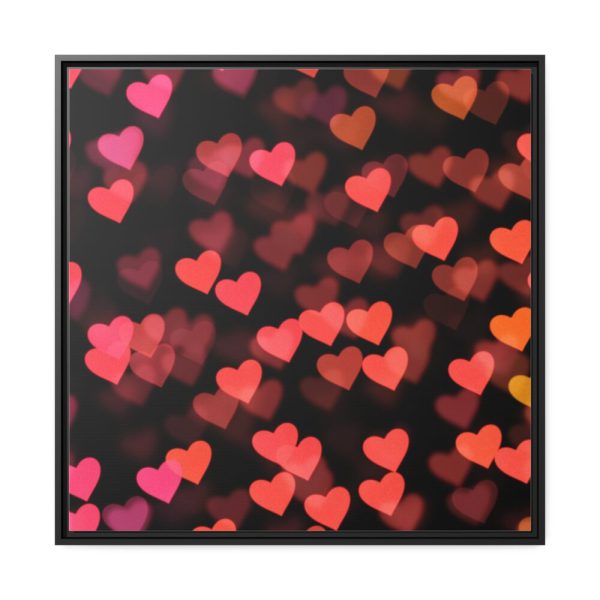 88302-31.jpg Heart Bokeh Framed Canvas