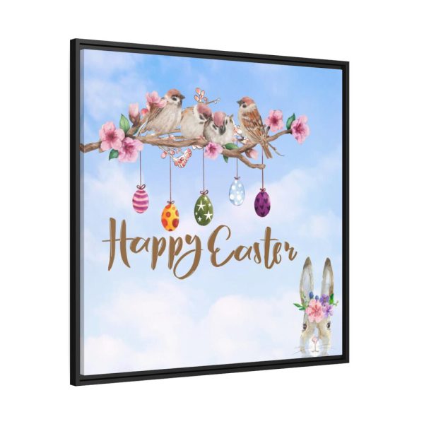 88302-310.jpg Easter Eggs, Rabbit And Birds Framed Canvas