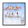 88302-311.jpg Easter Eggs, Rabbit And Birds Framed Canvas