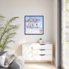 88302-313.jpg Easter Eggs, Rabbit And Birds Framed Canvas