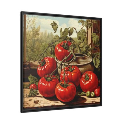 Cooking Tomatoes Framed Canvas