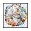 88302-331.jpg Baby Easter Bunny Wreath Framed Canvas