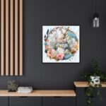 Baby Easter Bunny Wreath Framed Canvas - Image 5