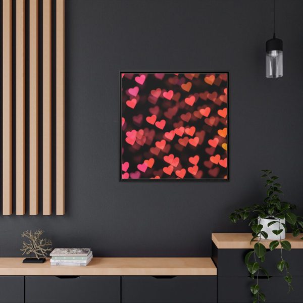 88302-34.jpg Heart Bokeh Framed Canvas