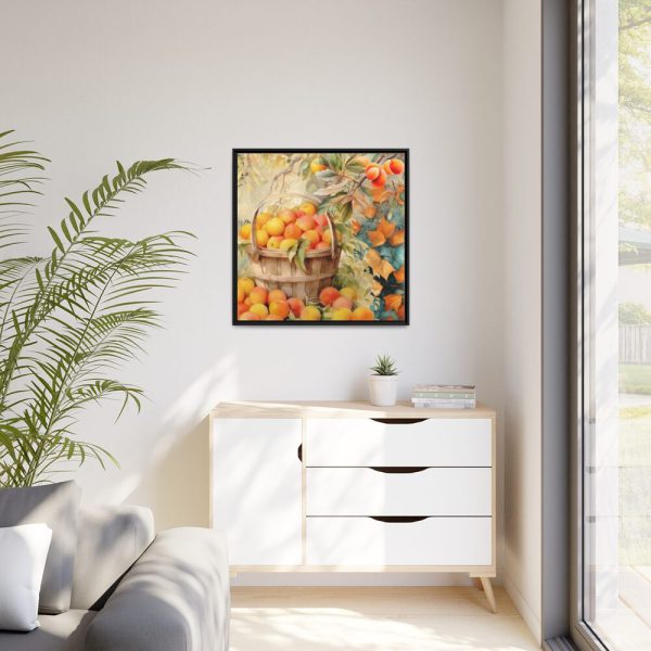 88302-343.jpg Peach Harvest Calendar Framed Canvas