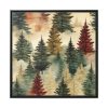 88302-361.jpg Christmas Trees Seamless Pattern Framed Canvas