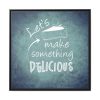 88302-366.jpg Let's Make Something Delicious Framed Canvas