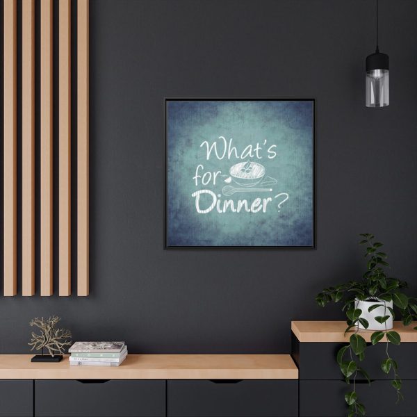 88302-374.jpg What's For Dinner Framed Canvas
