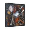 88302-375.jpg Different Spice, Seasonings in Spoon Framed Canvas