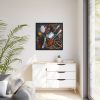 88302-378.jpg Different Spice, Seasonings in Spoon Framed Canvas