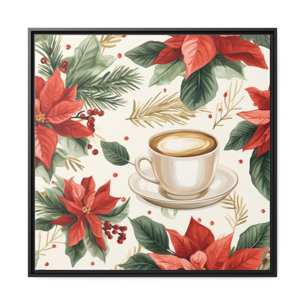 88302-381.jpg Holiday Beverage Seamless Pattern Framed Canvas