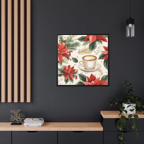 88302-384.jpg Holiday Beverage Seamless Pattern Framed Canvas