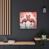 88302-389.jpg Valentine Flamingo Framed Canvas