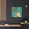 88302-394.jpg Coffee Cat Valentine Framed Canvas