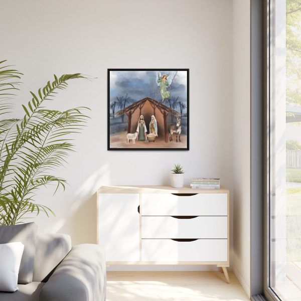 88302-398.jpg Nativity Scene Framed Canvas