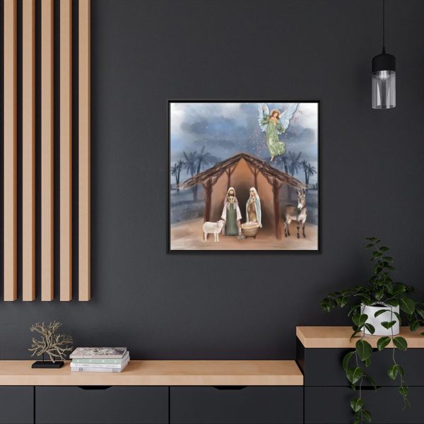 88302-399.jpg Nativity Scene Framed Canvas