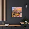 88302-4.jpg Nihon Kenchiku Within a Pink Flowers Fremed Canvas