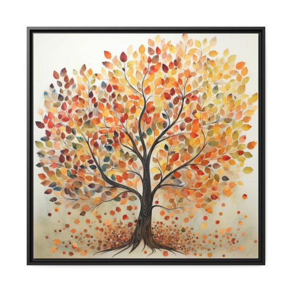 88302-401.jpg Autumn Leaves Tree Art Framed Canvas
