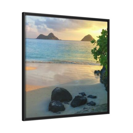 Island Paradise Hawaii Tropical Framed Canvas