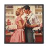 88302-41.jpg Retro Kitchen Romance Framed Canvas