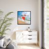 88302-413.jpg Woman Dance Beach Happy Framed Canvas