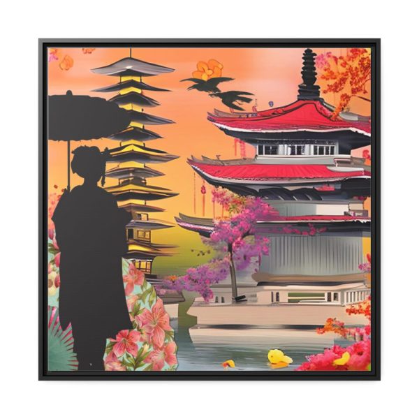 88302-46.jpg Japan Geisha Japanese Framed Canvas