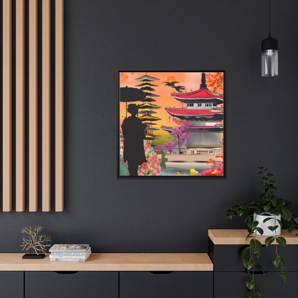 88302-49.jpg Japan Geisha Japanese Framed Canvas